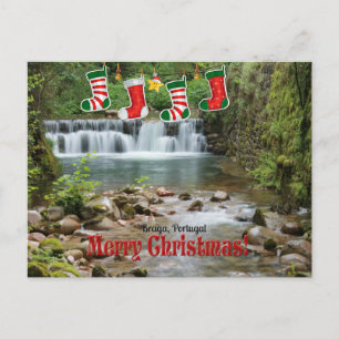 Kerstmis, Braga, Portugal Briefkaart