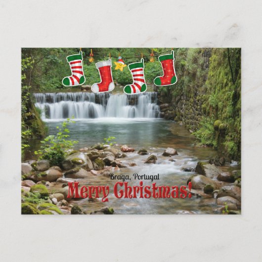 Kerstmis, Braga, Portugal Briefkaart (Voorkant)