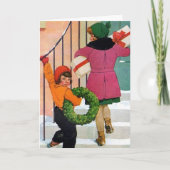 Kerstmis brengen feestdagen kaart (Voorkant)