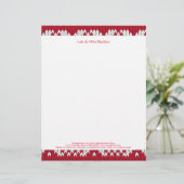 Kerstmis Briefhoofd Ontwerp (Staand voorkant)