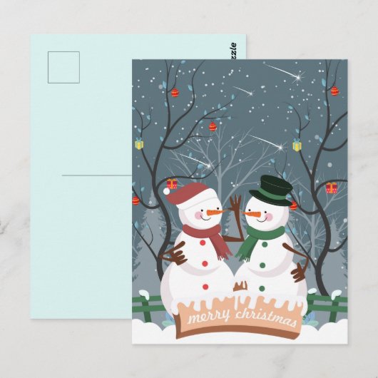 Kerstmis Briefkaart (Voorkant / Achterkant)