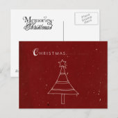 Kerstmis briefkaart (Voorkant / Achterkant)