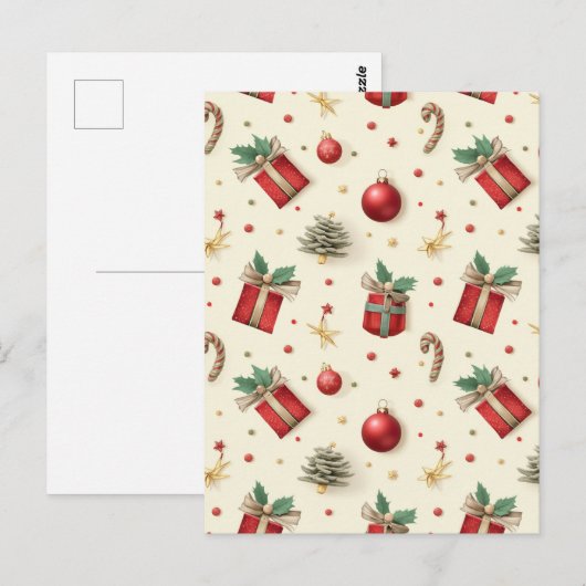Kerstmis Briefkaart (Voorkant / Achterkant)