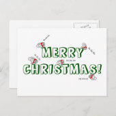 Kerstmis Briefkaart (Voorkant / Achterkant)