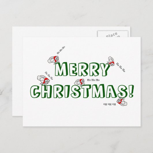 Kerstmis Briefkaart (Voorkant / Achterkant)