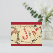 Kerstmis Briefkaart (Staand voorkant)