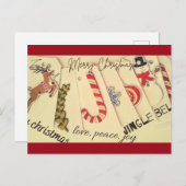 Kerstmis Briefkaart (Voorkant / Achterkant)