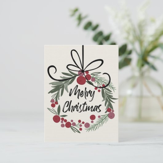 Kerstmis Briefkaart (Staand voorkant)