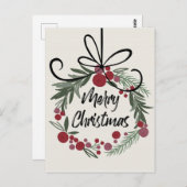 Kerstmis Briefkaart (Voorkant / Achterkant)