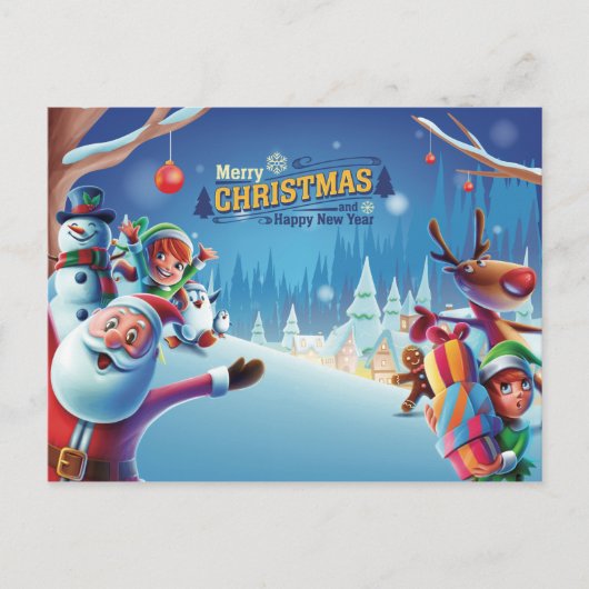 Kerstmis Briefkaart (Voorkant)