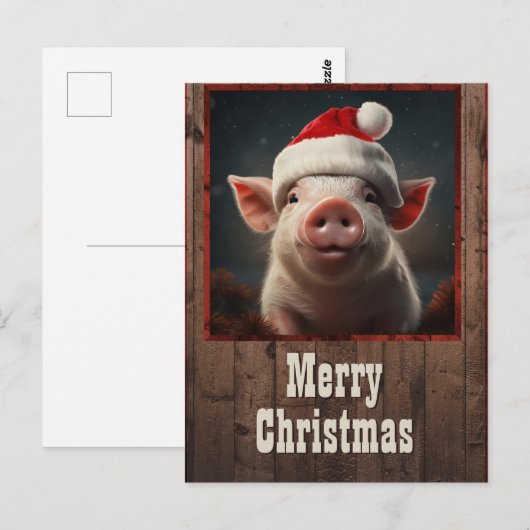 Kerstmis Briefkaart (Voorkant / Achterkant)