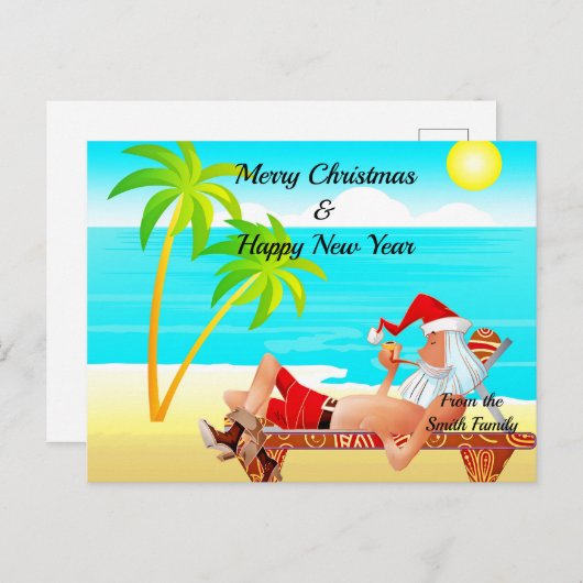 Kerstmis Briefkaart (Voorkant / Achterkant)