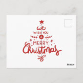 Kerstmis  briefkaart (Achterkant)