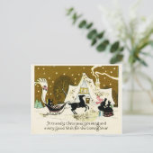 Kerstmis Briefkaart (Staand voorkant)