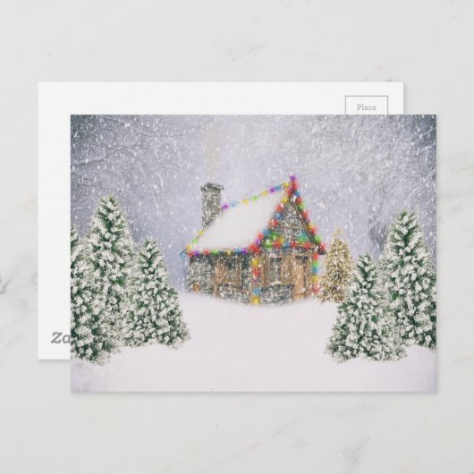 Kerstmis Briefkaart (Voorkant / Achterkant)