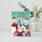 Kerstmis Briefkaart (Staand voorkant)