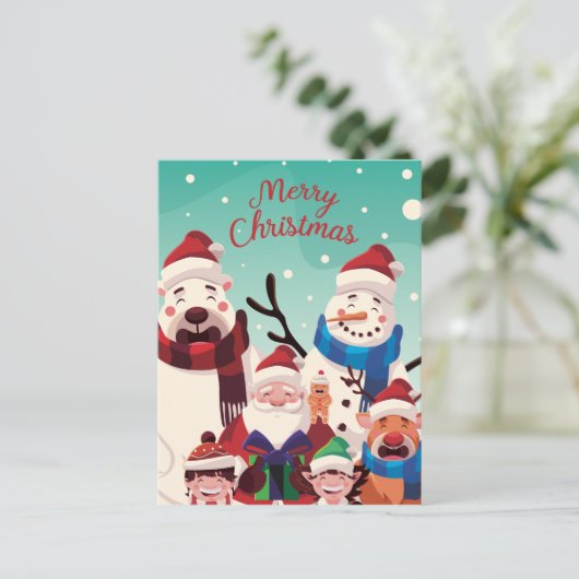 Kerstmis Briefkaart (Staand voorkant)