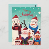 Kerstmis Briefkaart (Voorkant / Achterkant)