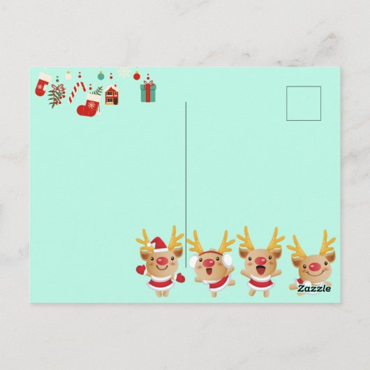 Kerstmis Briefkaart (Achterkant)