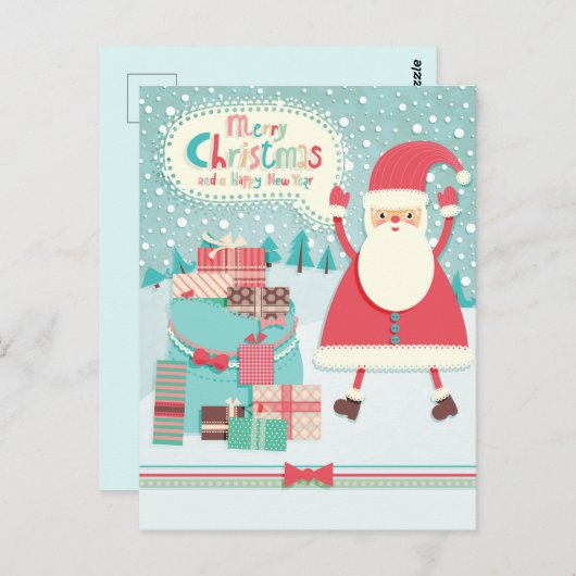 Kerstmis Briefkaart (Voorkant / Achterkant)