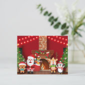 Kerstmis Briefkaart (Staand voorkant)