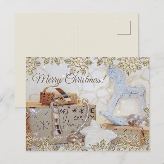 Kerstmis Briefkaart (Voorkant / Achterkant)