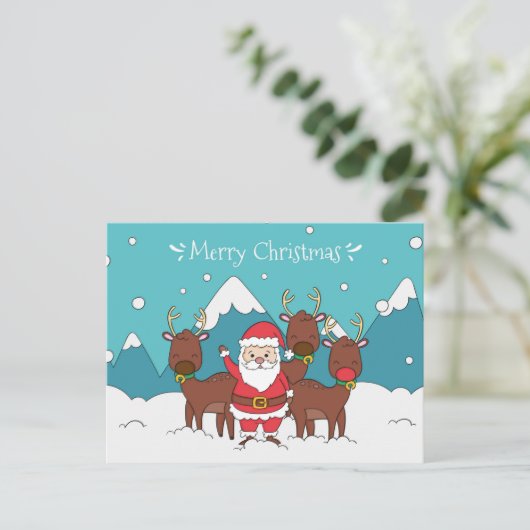 Kerstmis Briefkaart (Staand voorkant)