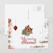 Kerstmis briefkaart (Voorkant / Achterkant)