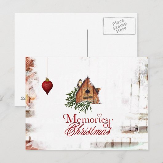 Kerstmis briefkaart (Voorkant / Achterkant)