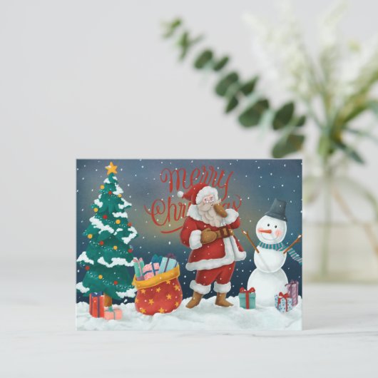 Kerstmis Briefkaart (Staand voorkant)