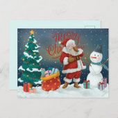 Kerstmis Briefkaart (Voorkant / Achterkant)