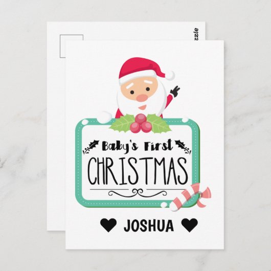 kerstmis briefkaart (Voorkant / Achterkant)