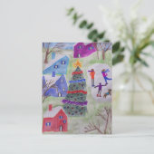 Kerstmis Briefkaart (Staand voorkant)