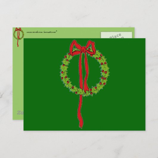 Kerstmis Briefkaart (Voorkant / Achterkant)