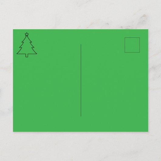 Kerstmis Briefkaart (Achterkant)