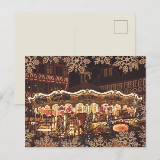 Kerstmis Briefkaart (Voorkant / Achterkant)