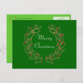 Kerstmis Briefkaart (Voorkant / Achterkant)