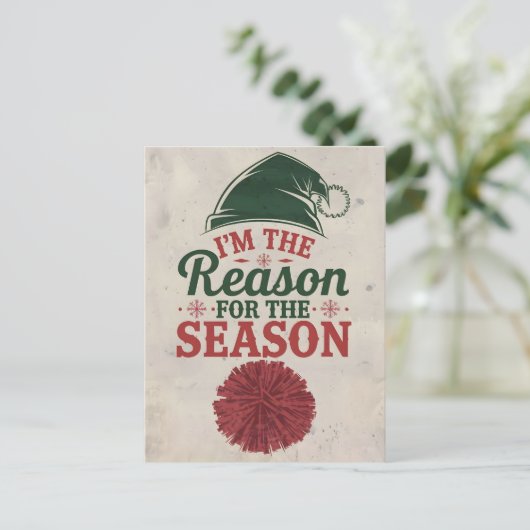 Kerstmis Briefkaart (Staand voorkant)