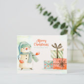 Kerstmis Briefkaart (Staand voorkant)