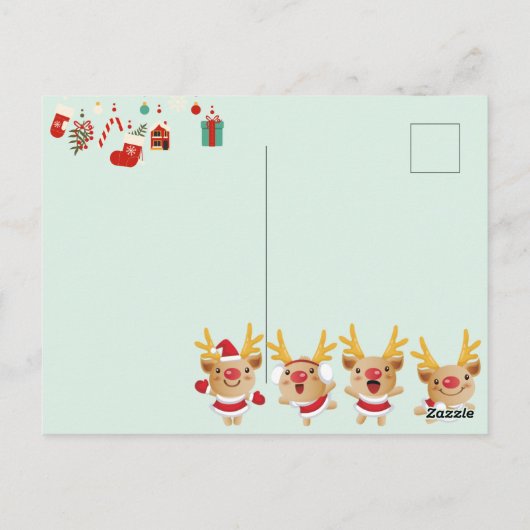 Kerstmis Briefkaart (Achterkant)
