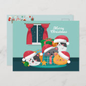 Kerstmis Briefkaart (Voorkant / Achterkant)