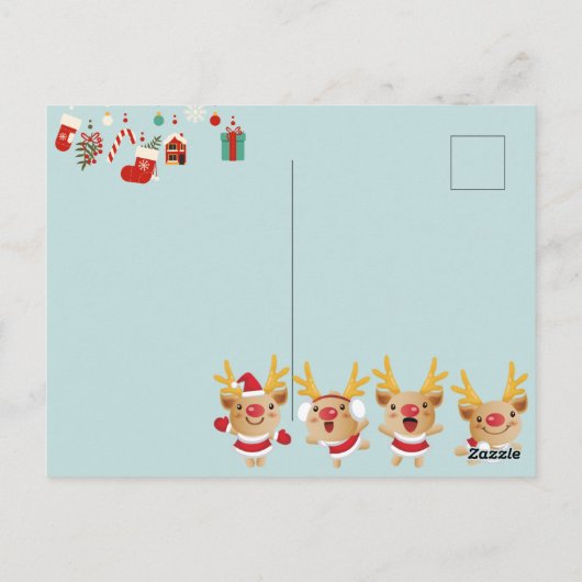 Kerstmis Briefkaart (Achterkant)