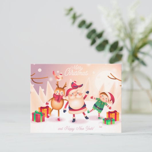 Kerstmis Briefkaart (Staand voorkant)