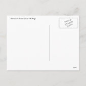 Kerstmis Briefkaart: Amerikaanse Sinterklaas Feestdagenkaart (Achterkant)