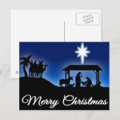 Kerstmis-Briefkaart Feestdagenkaart (Voorkant / Achterkant)