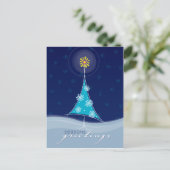 KERSTMIS BRIEFKAART :: grillige kerstboom 2P (Staand voorkant)