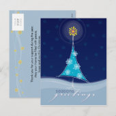 KERSTMIS BRIEFKAART :: grillige kerstboom 2P (Voorkant / Achterkant)