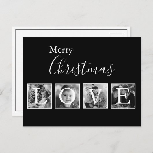 Kerstmis Briefkaart met kerstcadeauscript (Voorkant / Achterkant)