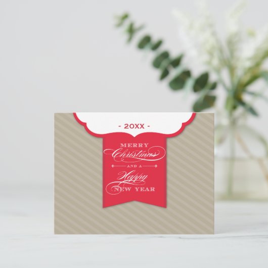 KERSTMIS BRIEFKAART :: revers 3L (Staand voorkant)