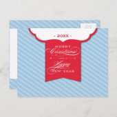 KERSTMIS BRIEFKAART:: revers 5L Feestdagenkaart (Voorkant / Achterkant)